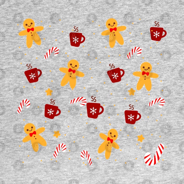 Gingerbread christmas pattern 1. by Miruna Mares